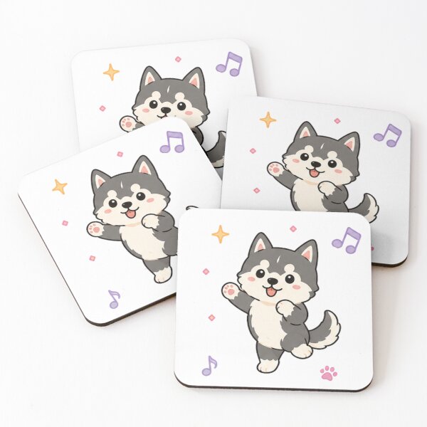 Item preview, Cute Siberian Husky Puppy Kawaii Alaskan Malamute Art designed and sold by Seculinator.