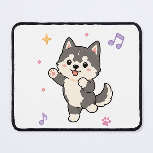 Item preview, Cute Siberian Husky Puppy Kawaii Alaskan Malamute Art designed and sold by Seculinator.