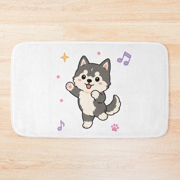 Item preview, Cute Siberian Husky Puppy Kawaii Alaskan Malamute Art designed and sold by Seculinator.