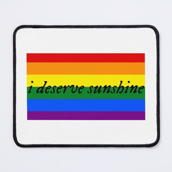 Item preview, I Deserve Sunshine - Pride Flag - Heated Rivalry Quote - Pride Quote designed and sold by artistalways.