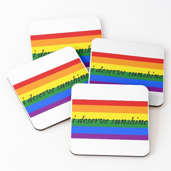 Item preview, I Deserve Sunshine - Pride Flag - Heated Rivalry Quote - Pride Quote designed and sold by artistalways.