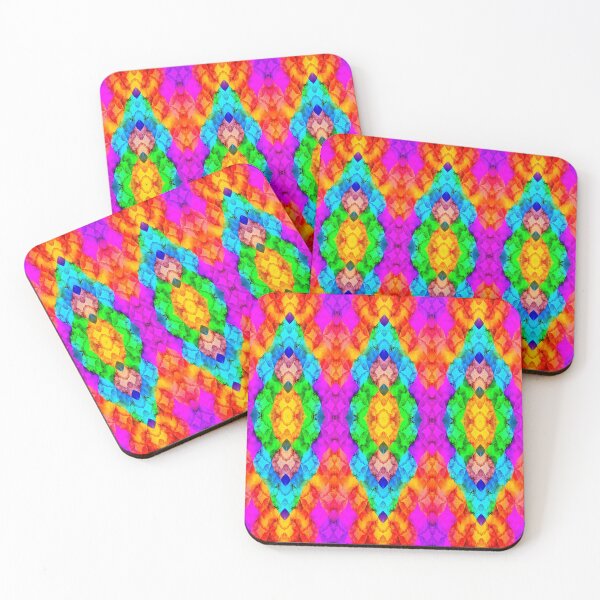 Item preview, Rainbow Kaleidoscope Geometric Pattern | Vibrant Abstract Mosaic Art Design designed and sold by Sachie's Studio.
