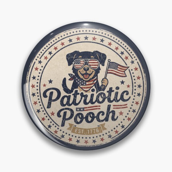 Item preview, Patriotic Pooch | Patriotic Dog Shirt | 4th of July Dog Design designed and sold by KelliesGrafix.