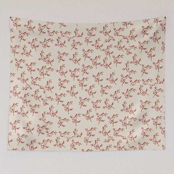 Item preview, Elegant Red Berry Botanical Pattern | color 4 designed and sold by Asmaa Abdul-Azim.