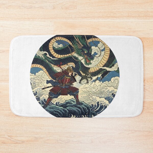 Item preview, #10 Ryokuryu | Green Dragon vs Samurai Battle designed and sold by FUJIYAMA-JAPAN-WORKS.
