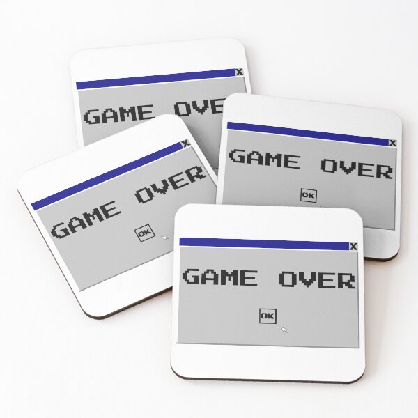 Item preview, Retro Game Over Window Pixel Art designed and sold by ZJDesignsArt.