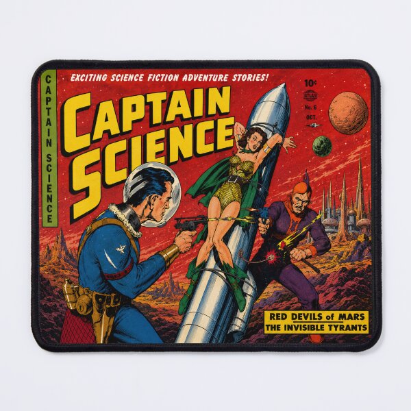 Item preview, Captain Science – Red Devils of Mars | Vintage Sci-Fi Comic Cover Art designed and sold by VoglR.