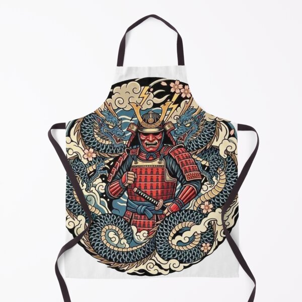 Item preview, #11 Dragon Samurai | Red Armor vs Blue Dragon designed and sold by FUJIYAMA-JAPAN-WORKS.