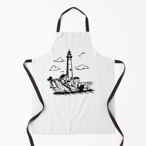 Item preview, Vintage Nautical Lighthouse on Rocky Cliffs designed and sold by SOUFIANE1991.
