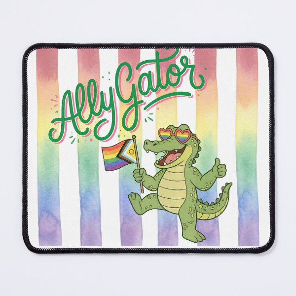 Item preview, Ally Gator Pride, LGBTQ+ Ally Gift, Rainbow Progress Flag Alligator, Pride Month, Equality Ally Gator designed and sold by ChaaiTee.