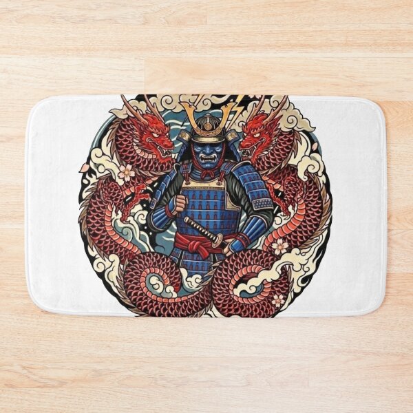 Item preview, #12 Dragon Samurai | Blue Armor vs Red Dragon designed and sold by FUJIYAMA-JAPAN-WORKS.