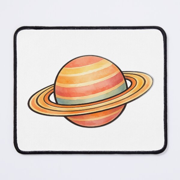 Item preview, A Cozy Warm-Toned Saturn, the Ringed Planet designed and sold by eignvalue.