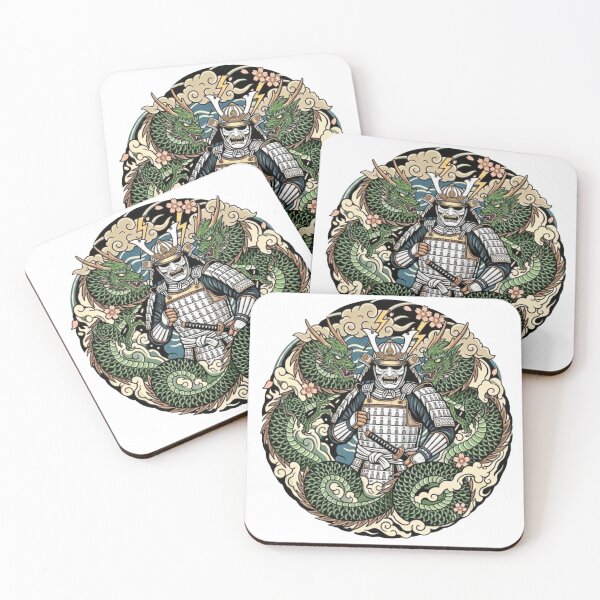 Item preview, #13 Dragon Samurai | White Armor vs Green Dragon designed and sold by FUJIYAMA-JAPAN-WORKS.