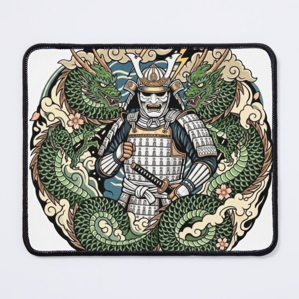 Item preview, #13 Dragon Samurai | White Armor vs Green Dragon designed and sold by FUJIYAMA-JAPAN-WORKS.