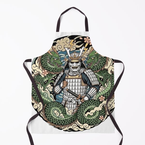 Item preview, #13 Dragon Samurai | White Armor vs Green Dragon designed and sold by FUJIYAMA-JAPAN-WORKS.