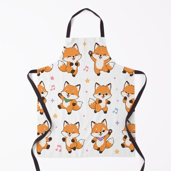 Item preview, Cute Dancing Fox Pattern Kawaii Chibi Foxes designed and sold by Seculinator.