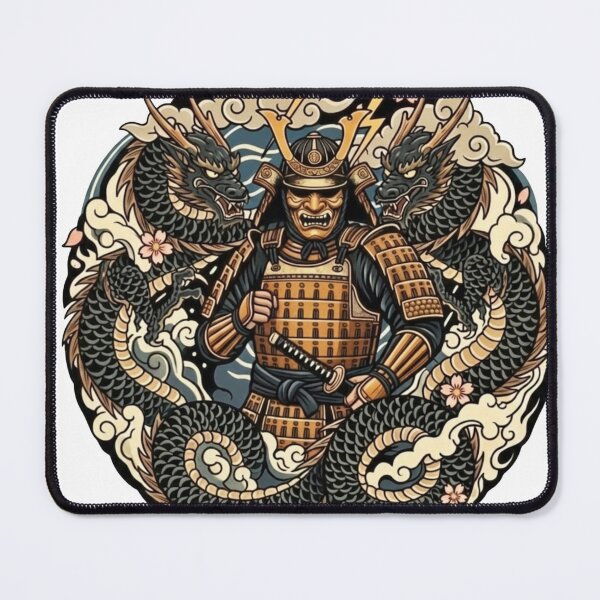 Item preview, #14 Dragon Samurai | Golden Armor vs Black Dragon designed and sold by FUJIYAMA-JAPAN-WORKS.