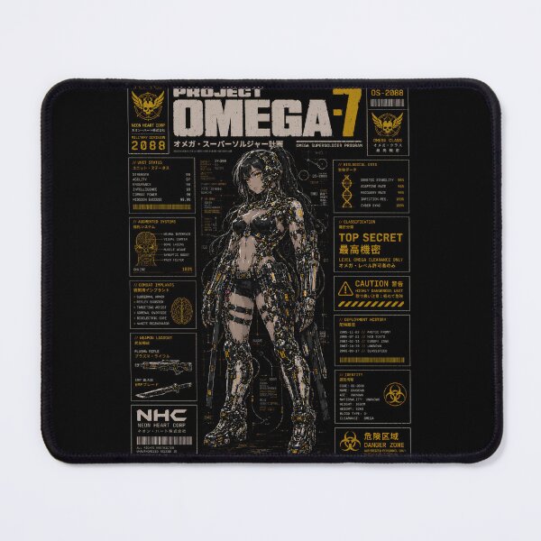 Item preview, Cyberpunk Supersoldier Project Omega-7 - Mecha Anime Girl Sci-Fi HUD designed and sold by saamessart.
