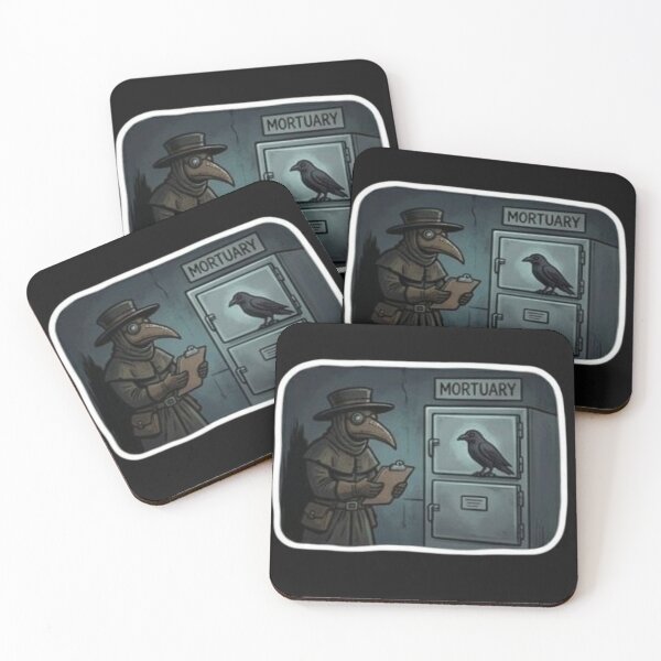 Item preview, Funny Plague Doctor Mortuary Morgue Raven Hospital Sticker designed and sold by DarkOriginArts.