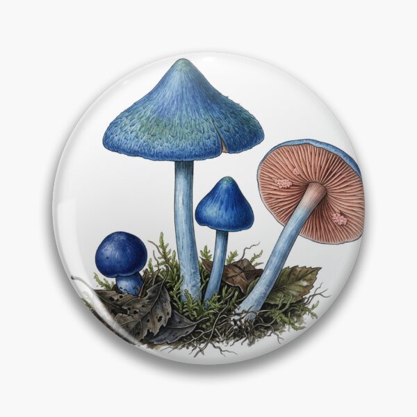 Item preview, Entoloma hochstetteri – New Zealand Blue Mushroom designed and sold by Chaoscience.