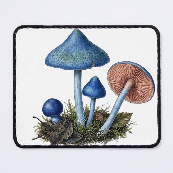Item preview, Entoloma hochstetteri – New Zealand Blue Mushroom designed and sold by Chaoscience.