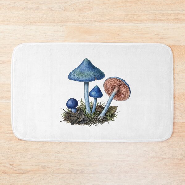 Item preview, Entoloma hochstetteri – New Zealand Blue Mushroom designed and sold by Chaoscience.