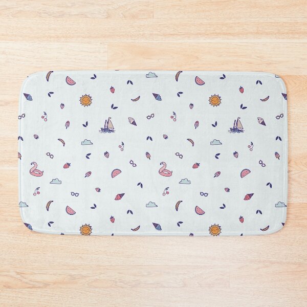 Item preview, Pastel Summer Vacation Doodle Pattern designed and sold by Polachee.