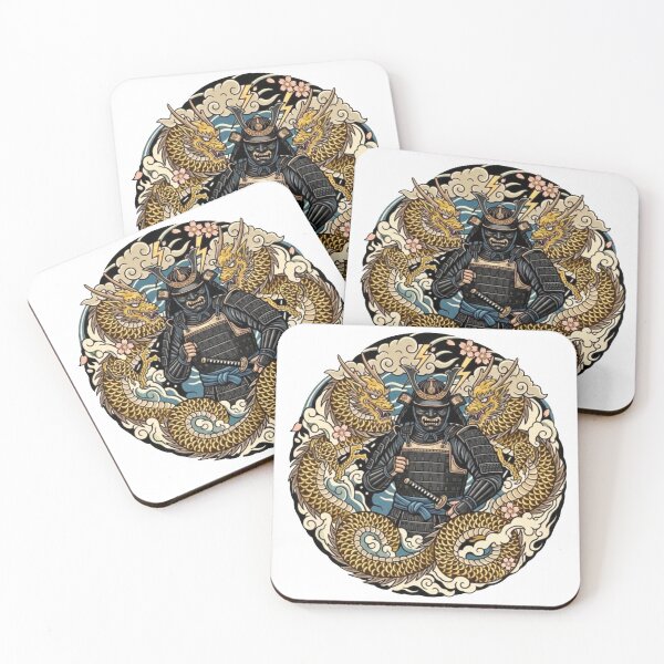 Item preview, #15 Dragon Samurai | Black Armor vs Golden Dragon designed and sold by FUJIYAMA-JAPAN-WORKS.