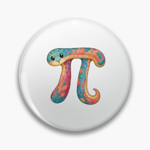 Item preview, Pi-thon Cute Pi Symbol Snake for Math Lovers designed and sold by eignvalue.