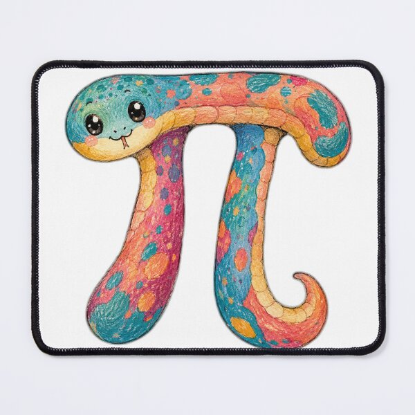 Item preview, Pi-thon Cute Pi Symbol Snake for Math Lovers designed and sold by eignvalue.