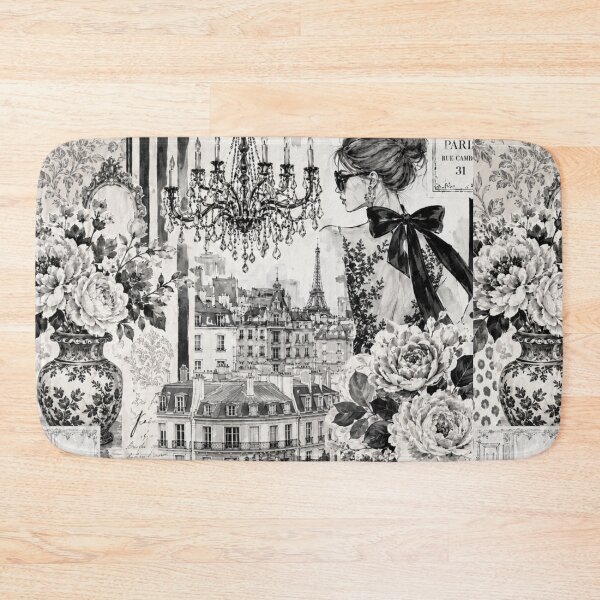 Item preview, Black and White Parisian Couture Collage designed and sold by Ioanna-Studio.