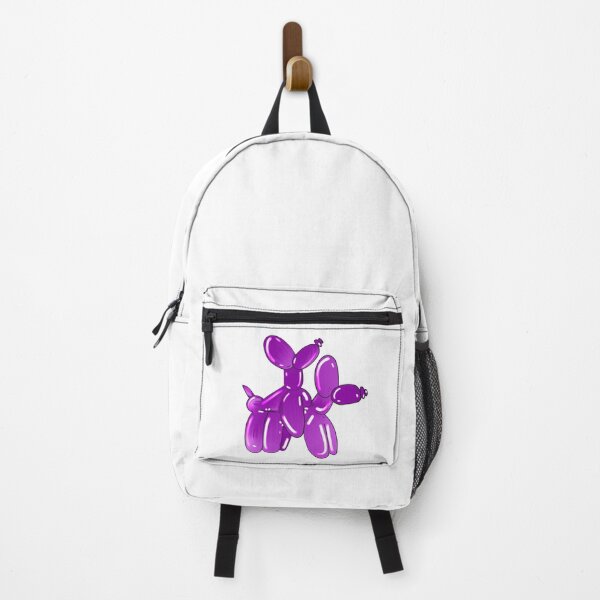 Item preview, Purple Balloon Dog – Cute Glossy Pop Art Puppy Illustration designed and sold by ForcePrint.