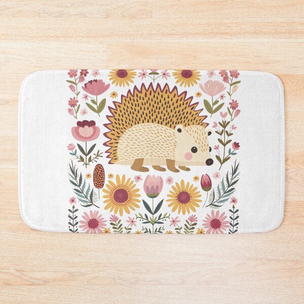 Item preview, Scandinavian Folk Art, Floral Hedgehog  designed and sold by xiao xuans.