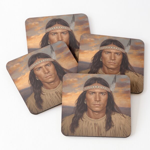 Item preview, Apache Chief Retro Portrait - Vintage Indian Warrior Art designed and sold by PaniKoszulkaD.