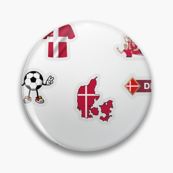 Item preview, Denmark Football Sticker Pack Danish Soccer designed and sold by KAWAII STUDIO NB.