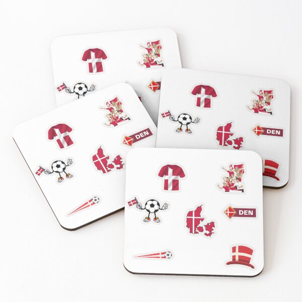 Item preview, Denmark Football Sticker Pack Danish Soccer designed and sold by KAWAII STUDIO NB.