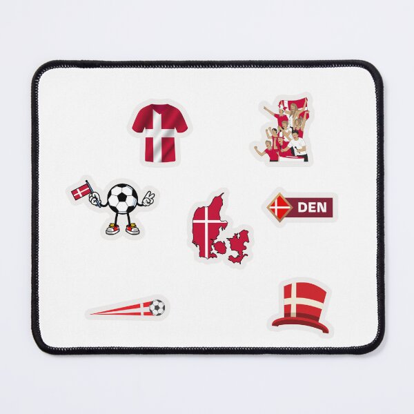 Item preview, Denmark Football Sticker Pack Danish Soccer designed and sold by KAWAII STUDIO NB.