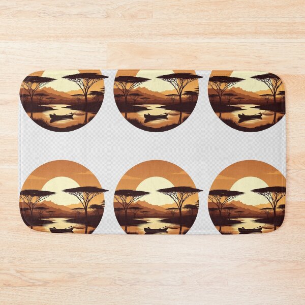 Item preview, African Sunset Wall Art | Safari Landscape Printable Decor designed and sold by GalleryPeak.