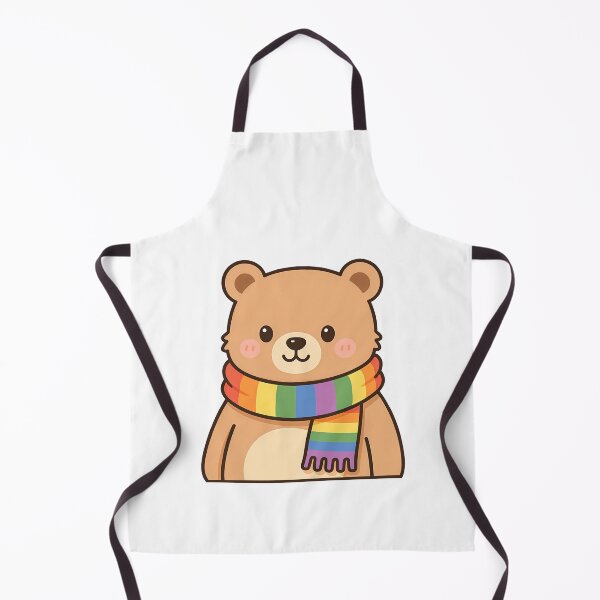 Item preview, Bear with rainbow scarf designed and sold by Kimicute.