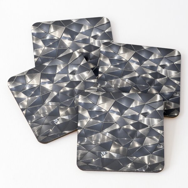 Item preview, Triangular Faceted Metallic Mosaic designed and sold by IntelliMindDesigns.