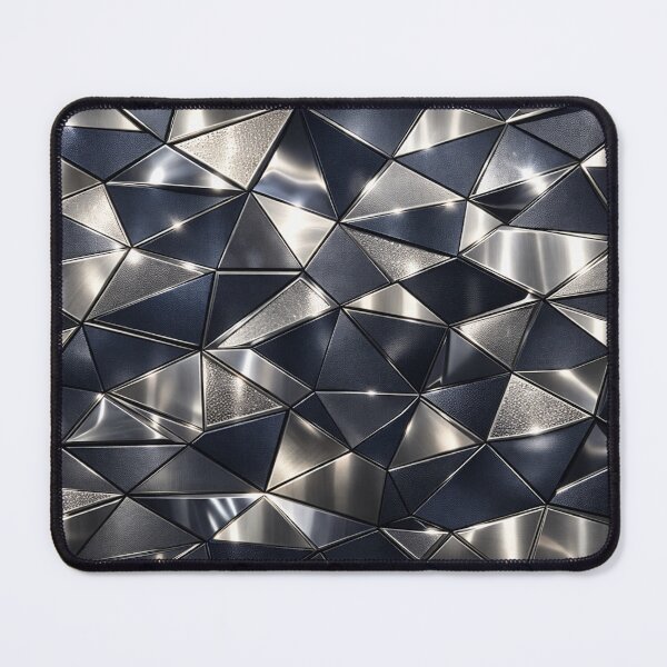 Item preview, Triangular Faceted Metallic Mosaic designed and sold by IntelliMindDesigns.