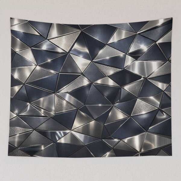 Item preview, Triangular Faceted Metallic Mosaic designed and sold by IntelliMindDesigns.