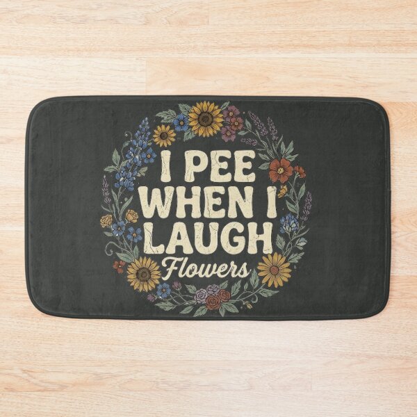 Item preview, I Pee When I Laugh Funny Floral Retro Aesthetic Meme designed and sold by unicatello.