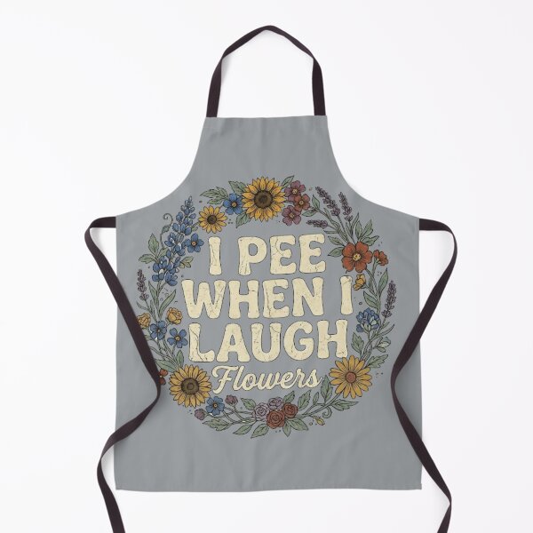 Item preview, I Pee When I Laugh Funny Floral Retro Aesthetic Meme designed and sold by unicatello.