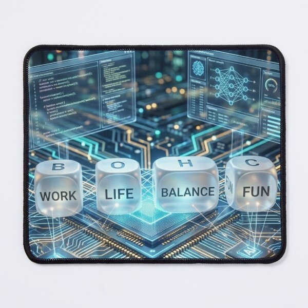 Item preview, AI Work Life Balance | Tech Programmer Coding | Neural Network Fun | IT Engineer Gift | RAM 1330 designed and sold by AiNaturalsOnly.