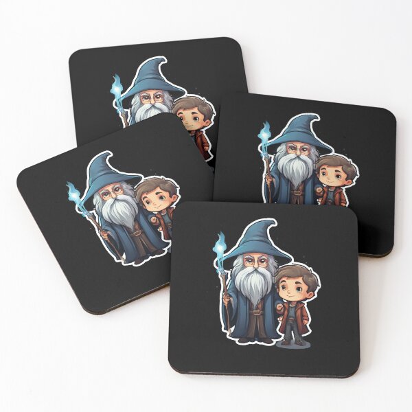 Aperçu de l'œuvre Le professeur Dumbledore et Harry créée et vendue par Store Potterarts.