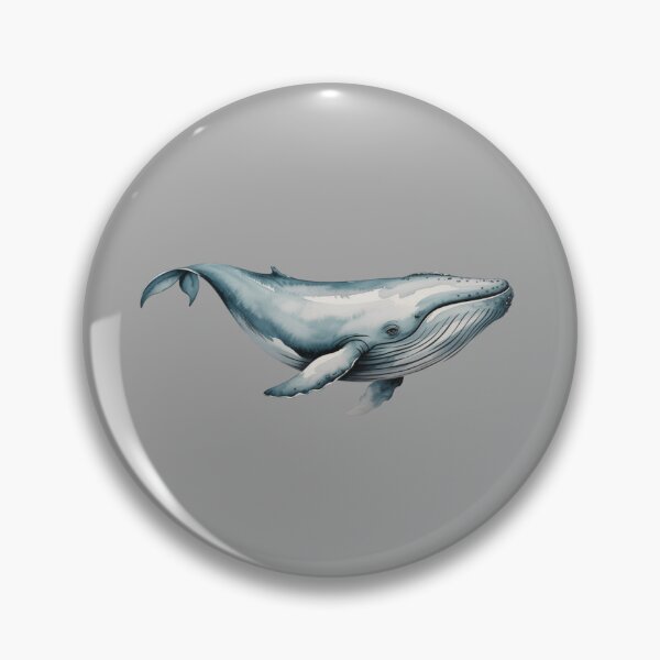 Item preview,  watercolor illustration of a whale designed and sold by 123ks.
