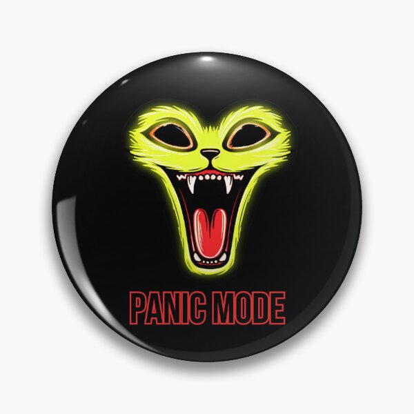 Item preview, Panic Mode Screaming Neon Cat Cartoon designed and sold by InkmotiveStudio.