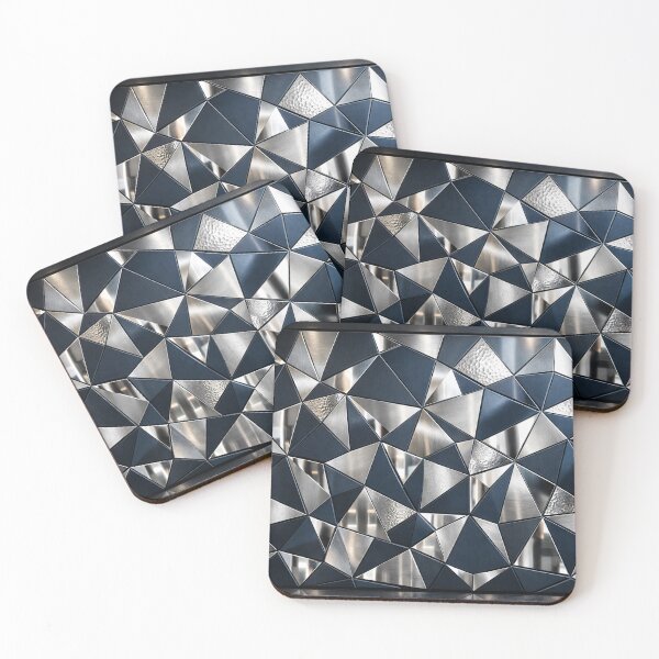 Item preview, Angular Faceted Metallic Tiling designed and sold by IntelliMindDesigns.
