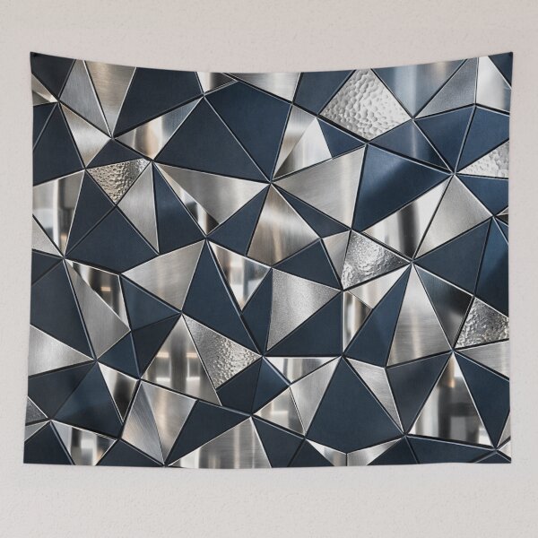 Item preview, Angular Faceted Metallic Tiling designed and sold by IntelliMindDesigns.